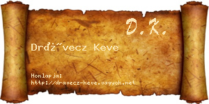 Drávecz Keve névjegykártya